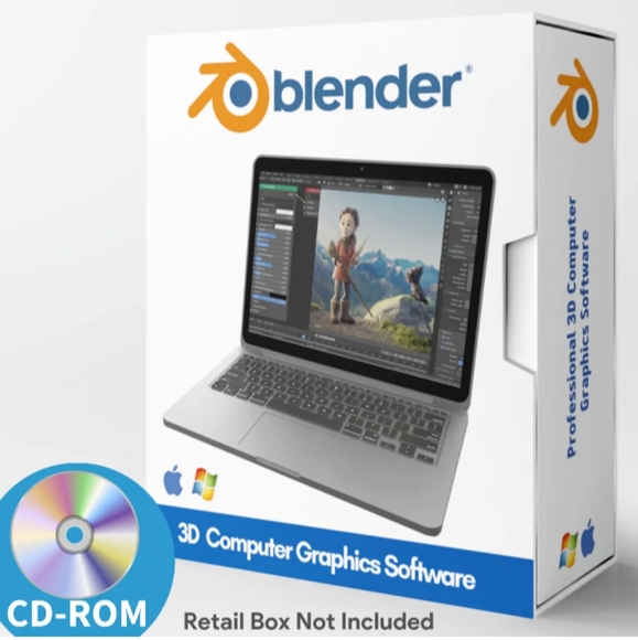 Blender 2023 - PRO 3D Graphic Design - Animation & Video Game Creation Software - Picture 1 of 9